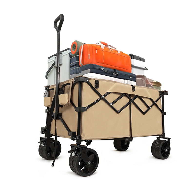 Multi-Purpose Extended Wagon With Folding Wheels