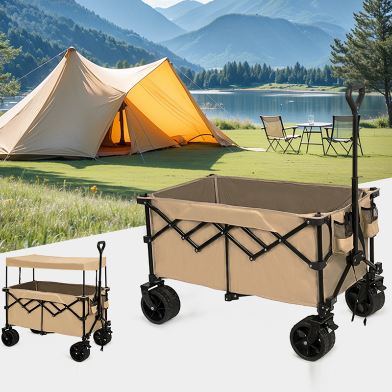 Multi-Purpose Extended Wagon With Folding Wheels